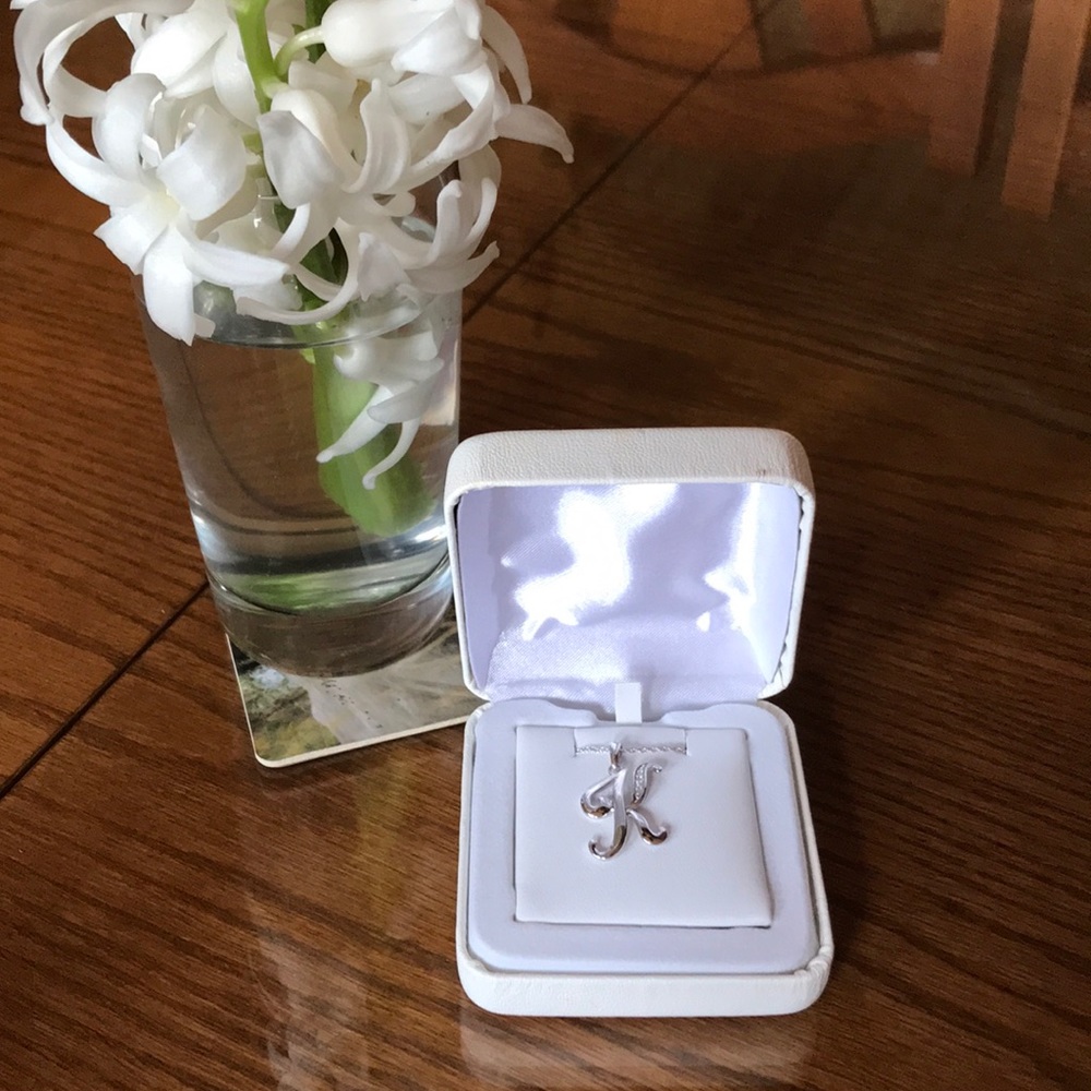 “K” initial necklace